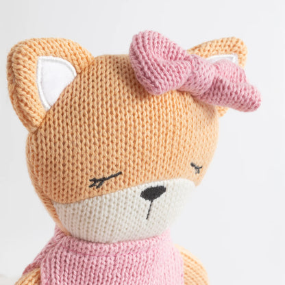 Knitted Cotton Toy - Frankie the Fox