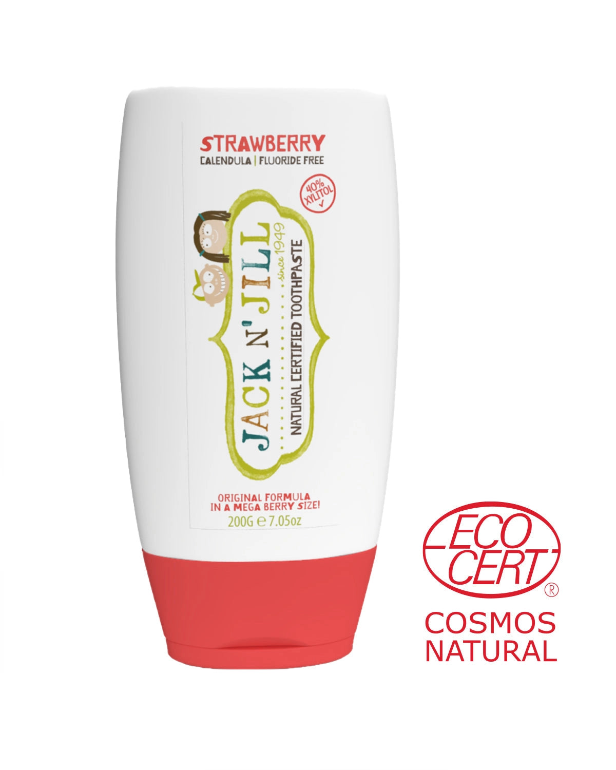 Mega Strawberry Natural Toothpaste 200g