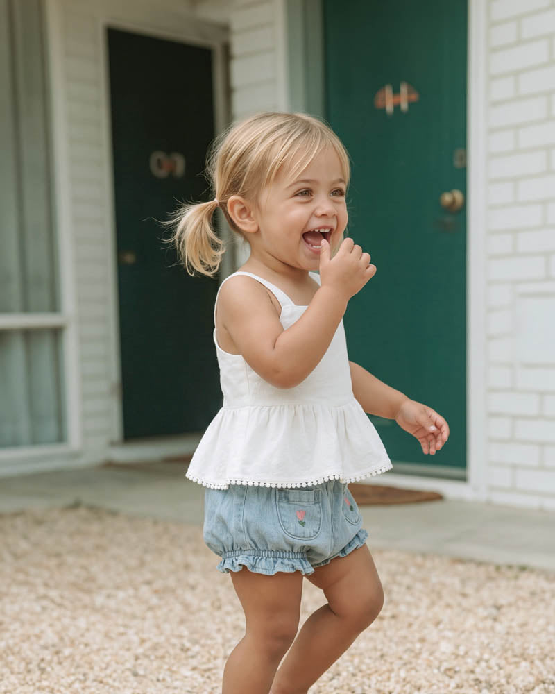 Sundae Peplum Dobby Top 00-2Y
