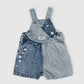 Macy Crossover Denim Shortalls - Daisy Sprinkles