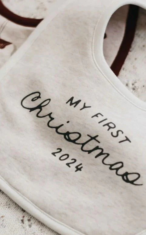 My First Christmas 2024 Bib