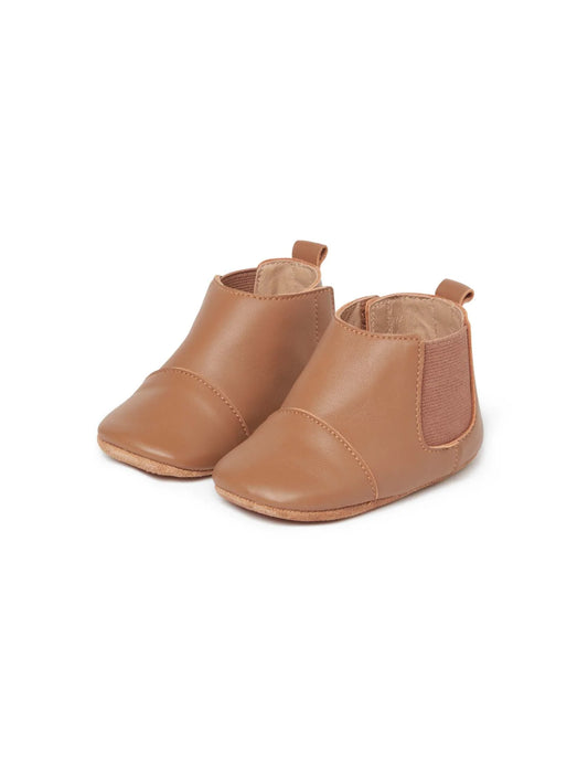 Leather Pre-Walker Chelsea Bootie - Tan