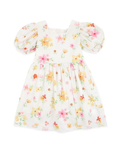 Grow Wild Puff Sleeve Dress