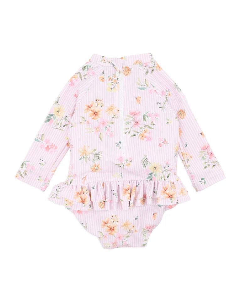 Lilet Sunsuit with Aqua Nappy