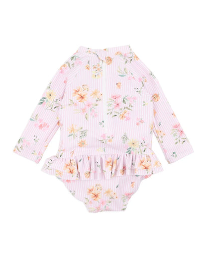 Lilet Sunsuit with Aqua Nappy