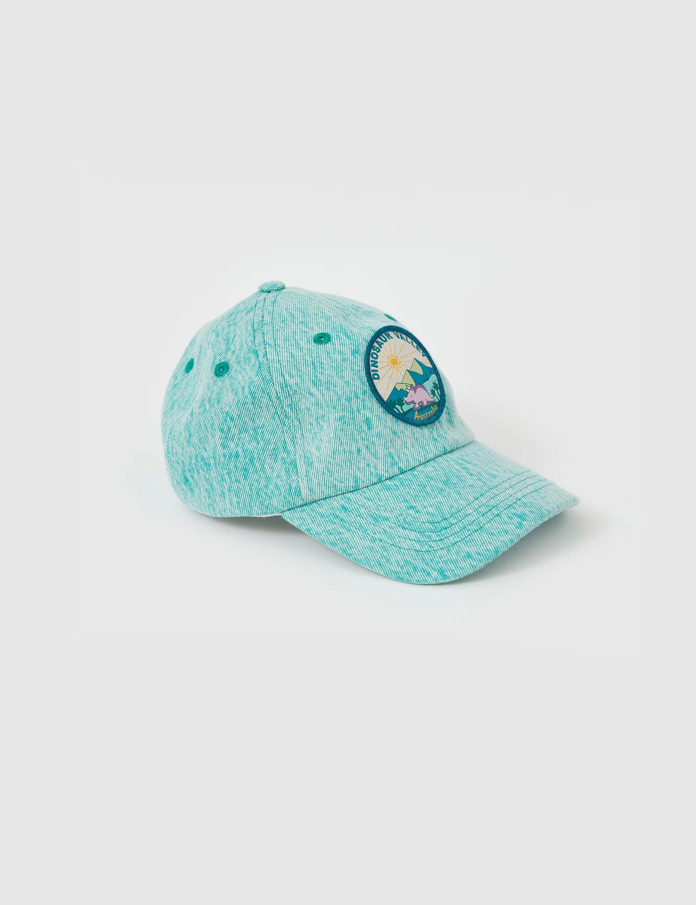 Dino Valley Denim Cap Turquoise