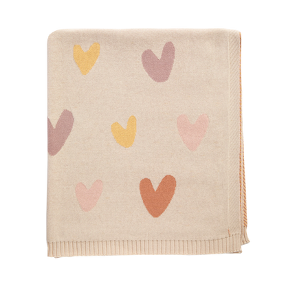 Jacquard Blanket - Bohemian Bliss/Hearts