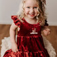 Red Velvet Prancer Christmas Playsuit/Dress