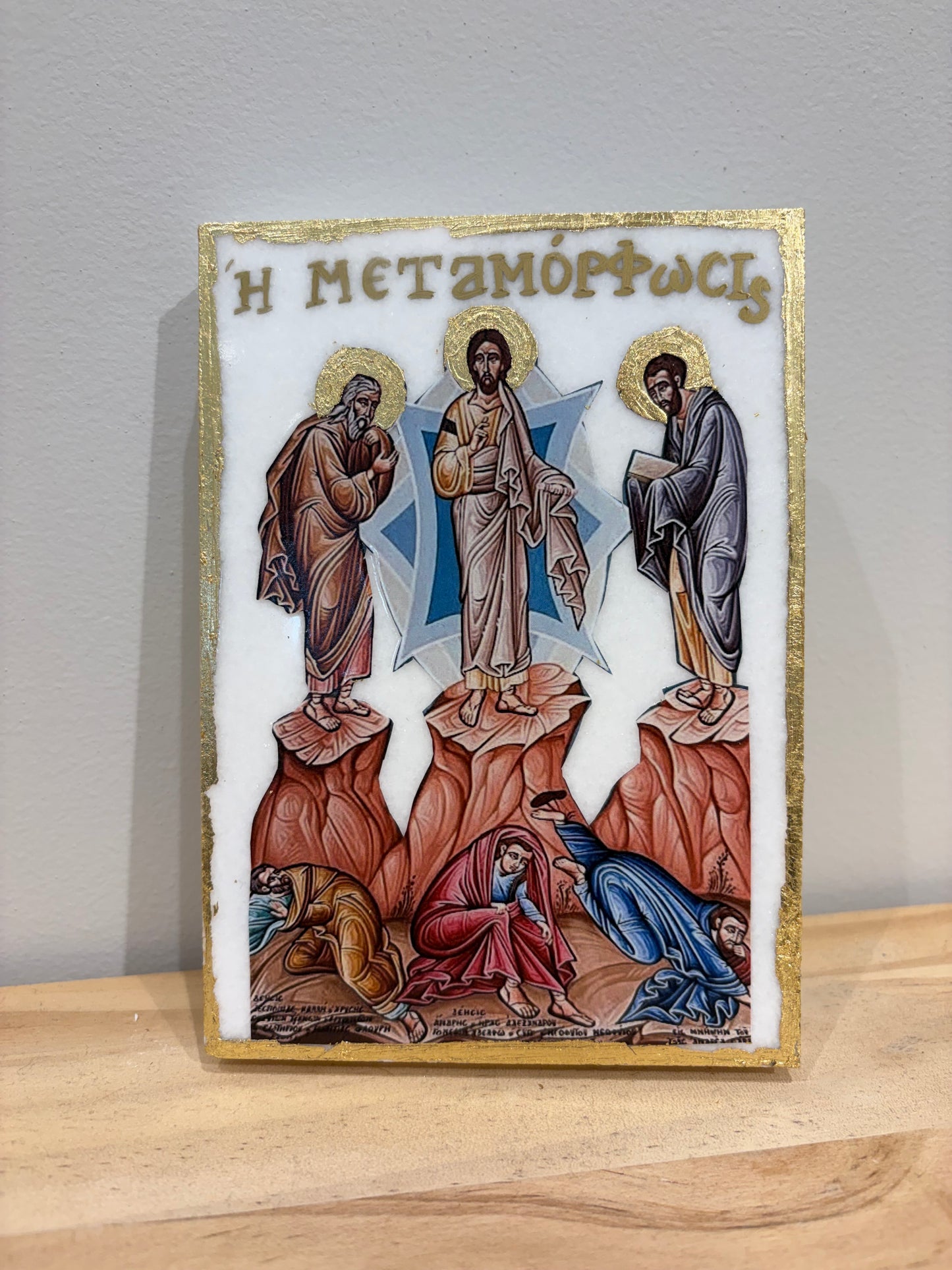 The Transfiguration of Christ - White Marble