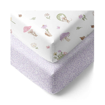 Fitted Cot Sheets 2pk - Whimsical Wonderland