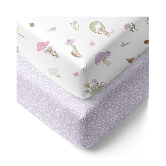 Fitted Cot Sheets 2pk - Whimsical Wonderland