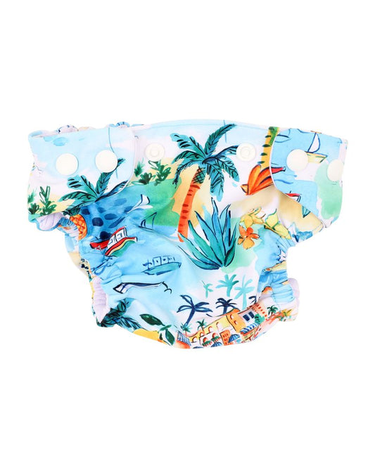 Luca Coastal Aqua Nappy