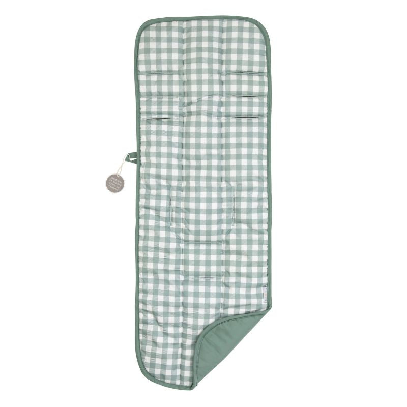 Universal Pram Liner - Gingham Sage