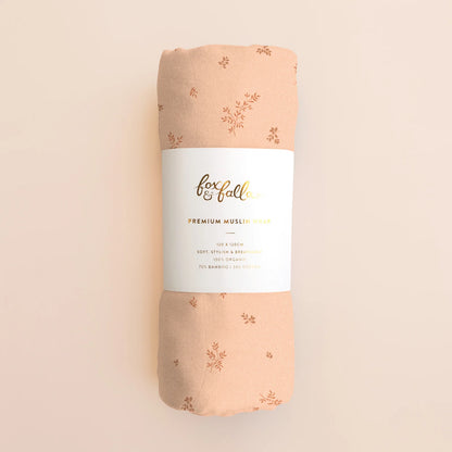 Organic Muslin Wrap Swaddle - Wild Ruscus