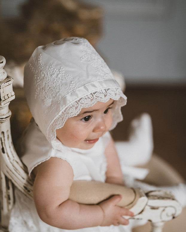 Lace Bonnet - Ivory