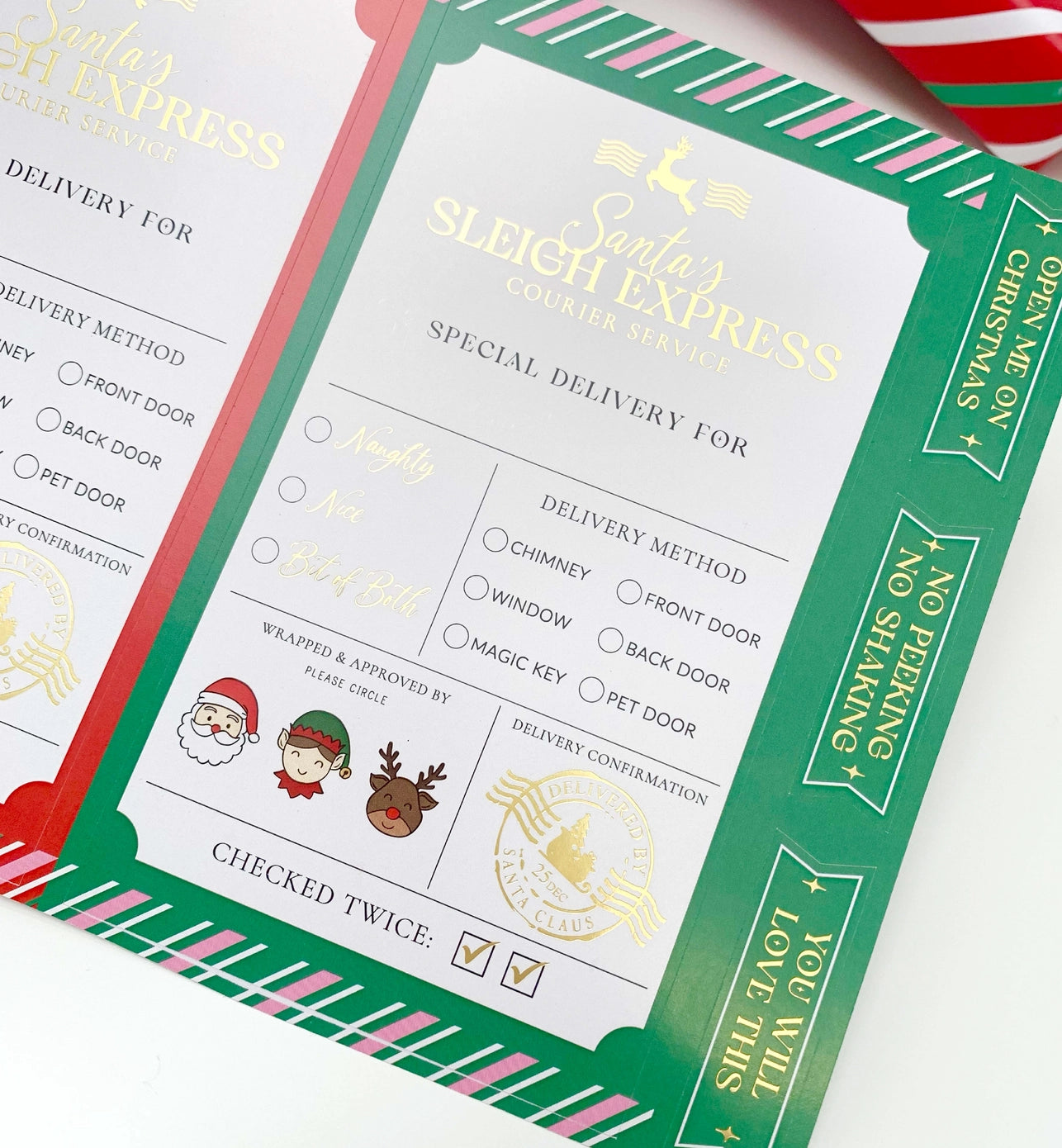 Christmas Gift Sticker Sheets