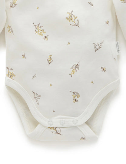 Long Sleeve Bodysuit 2pk - Wattle Bee