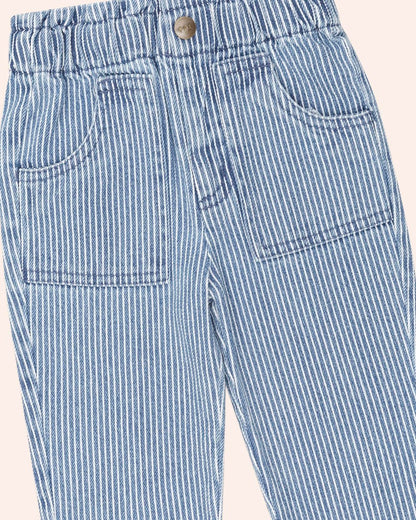 Vintage Bow Paperbag Denim Pant