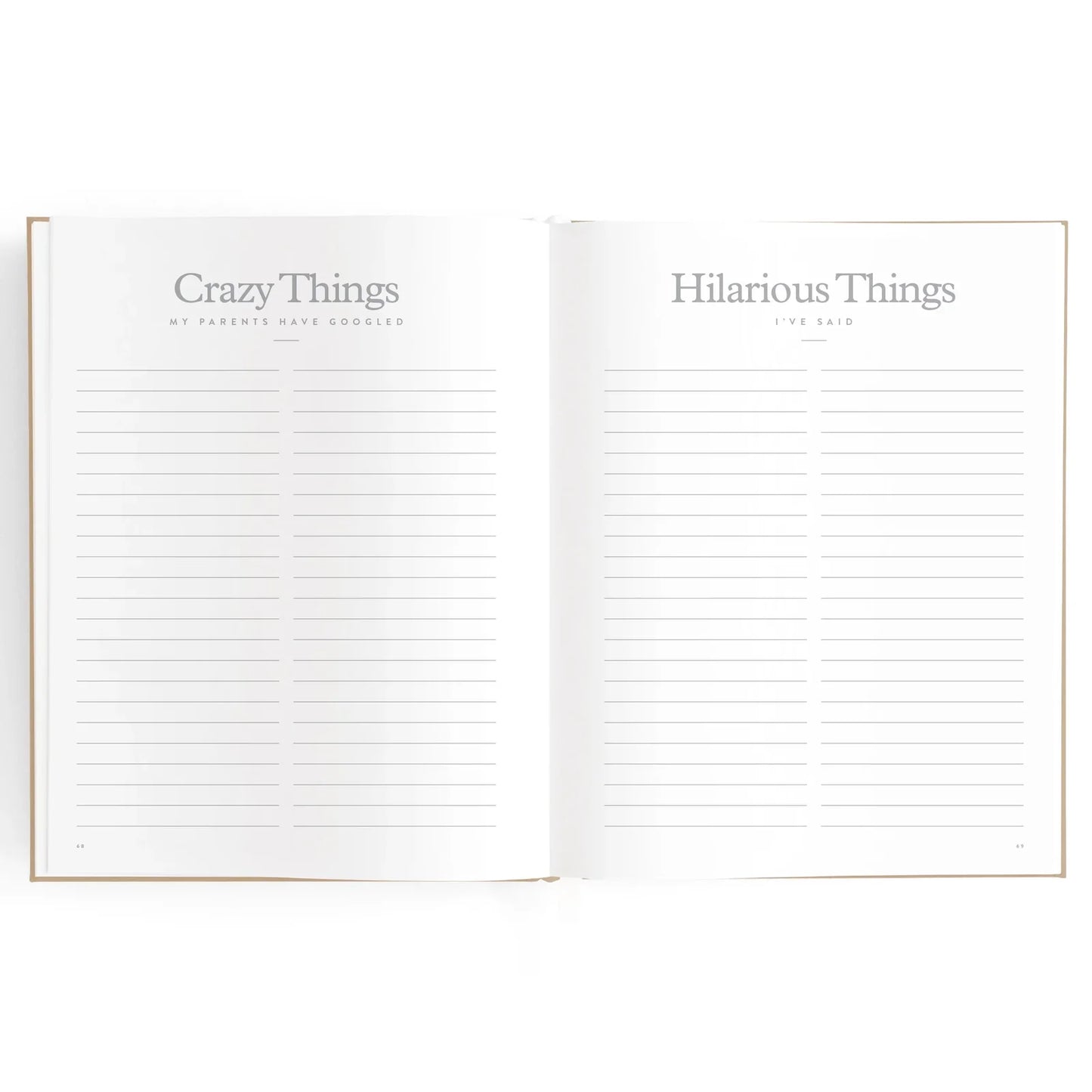 Baby Journal 3rd Edition - Biscuit