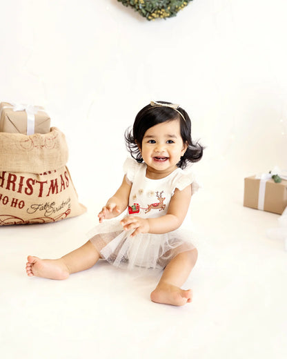 Festive Reindeer Tutu Bodysuit