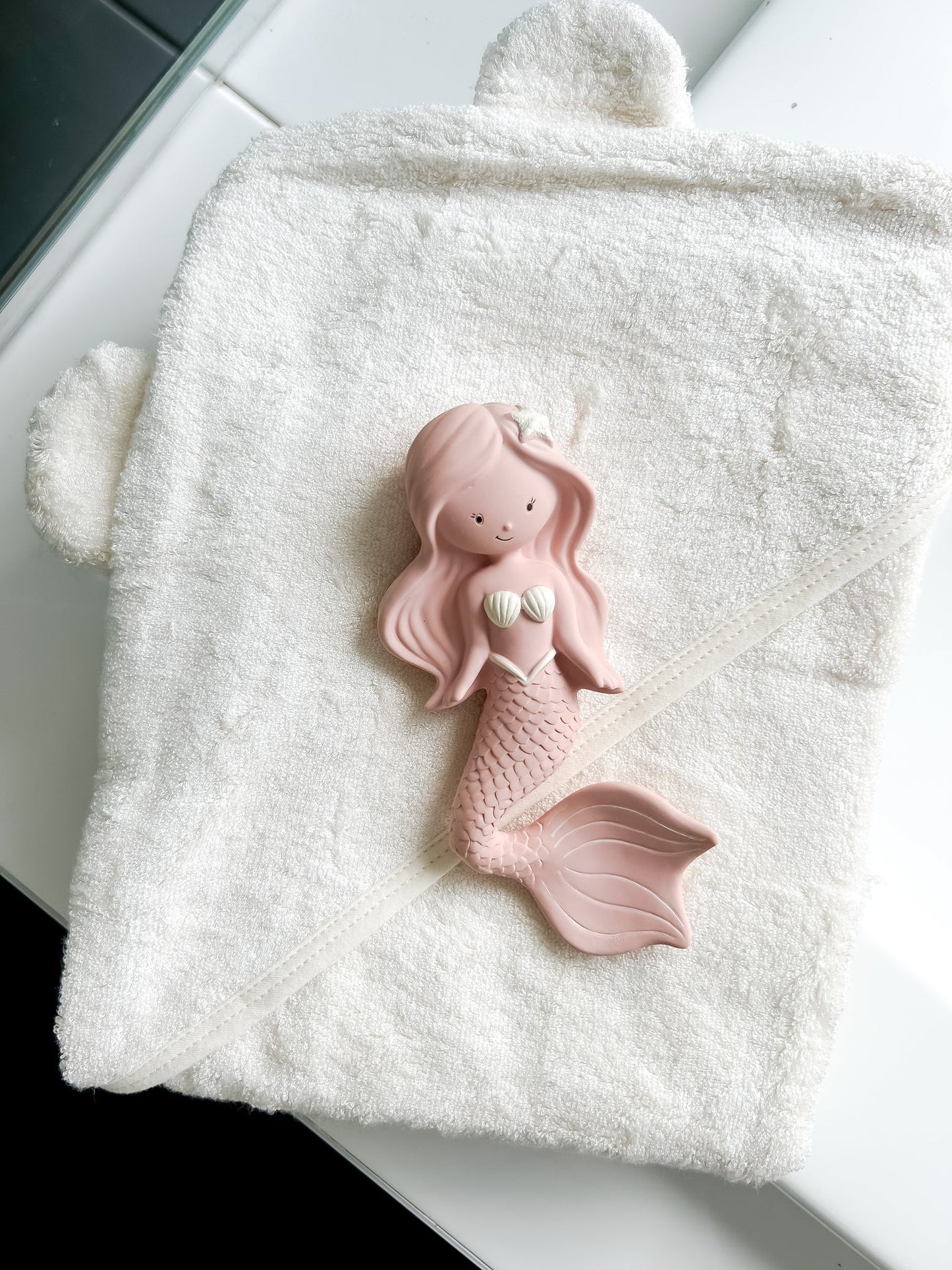 Maeve the Mermaid Rubber Teether - Berry