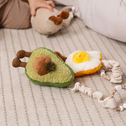 Stroller Toys 2pk - Avocado & Egg on Toast
