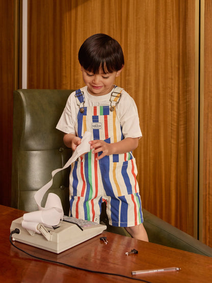 James Denim Pocket Overalls - 90’s Bold Stripe