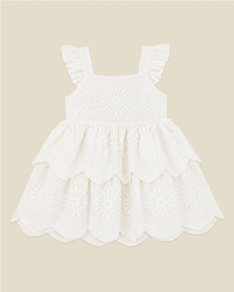Tiered Broidery Dress 000-2Y
