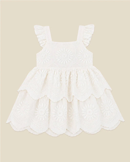 Tiered Broidery Dress 000-2Y