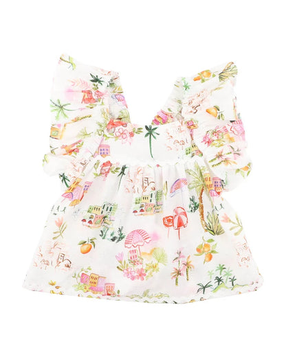 Paradiso Print Frill Top 00-2Y