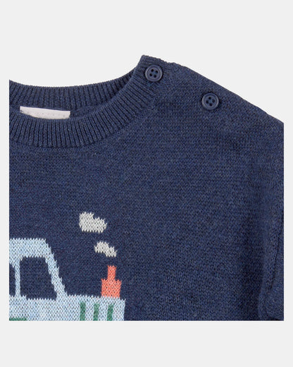 Organic Pullover Jumper Mystical - Tiny Tractors