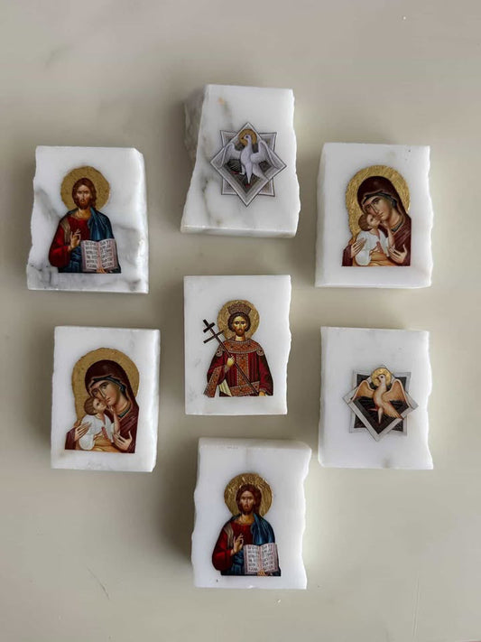 Christ Pantocrator - Mini Marble