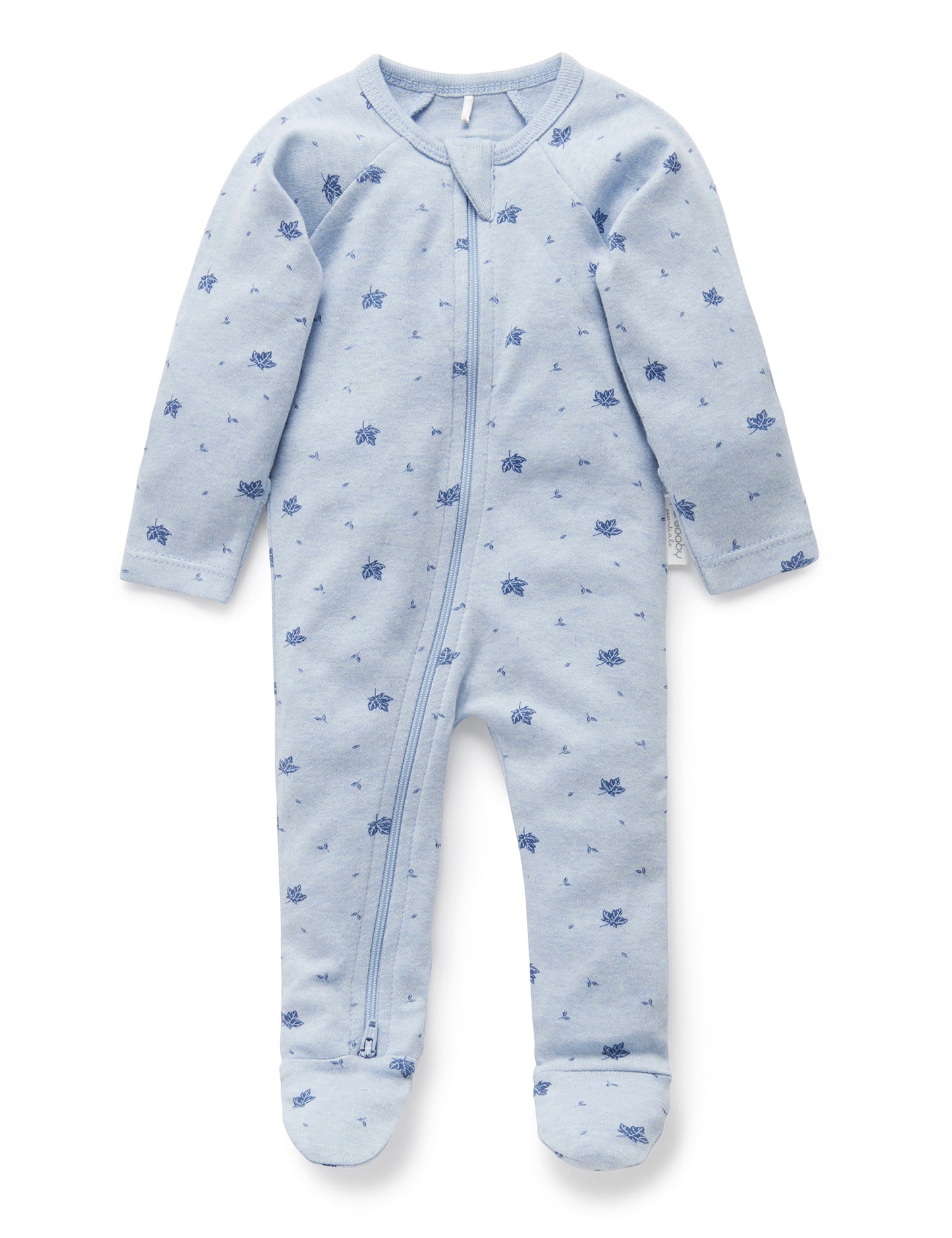 Blue Leaf Premmie Zip Growsuit