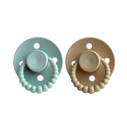 CMC Bubble Dummies 2pk - Sage + Almond