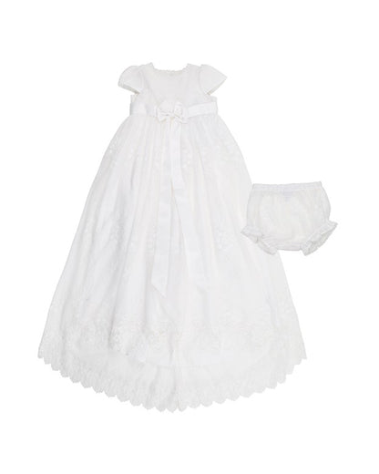 Lace Christening Gown - Ivory