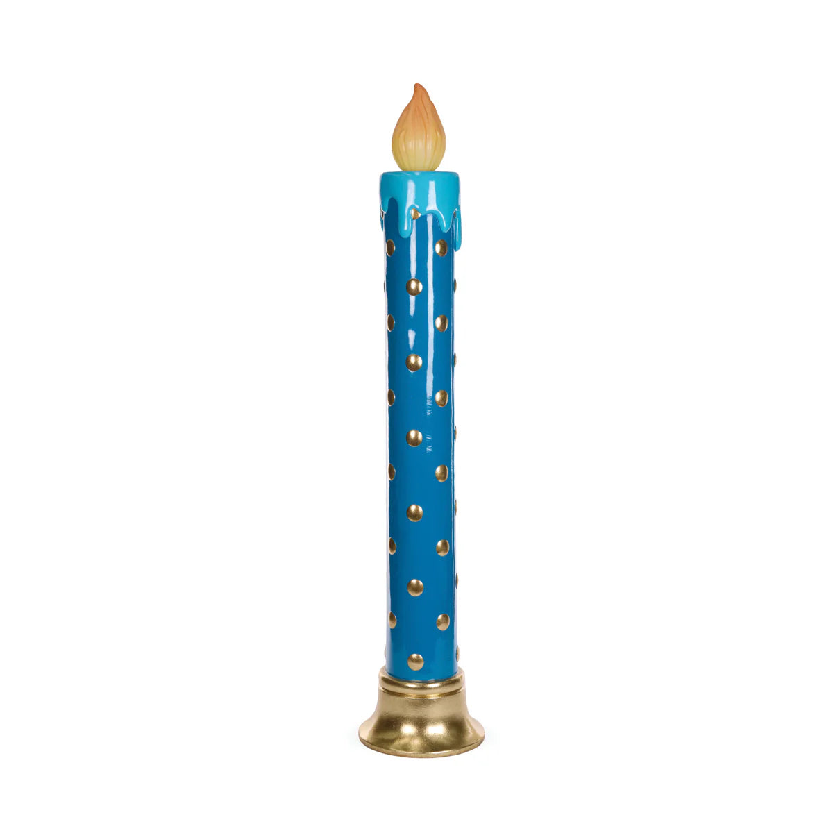 Blue Polka Dot LED Candle 122.5cm