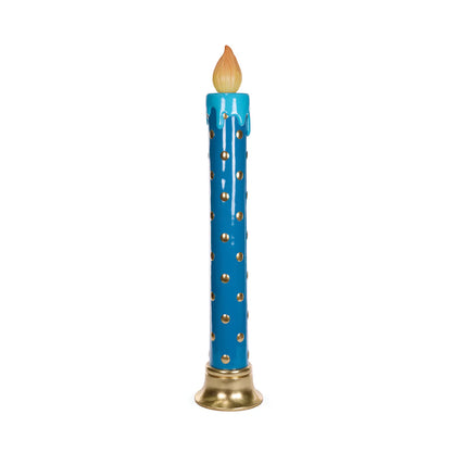 Blue Polka Dot LED Candle 122.5cm