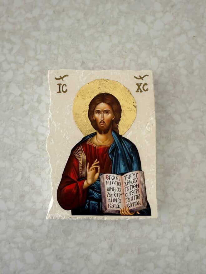 Jesus Christ Icon - Limestone