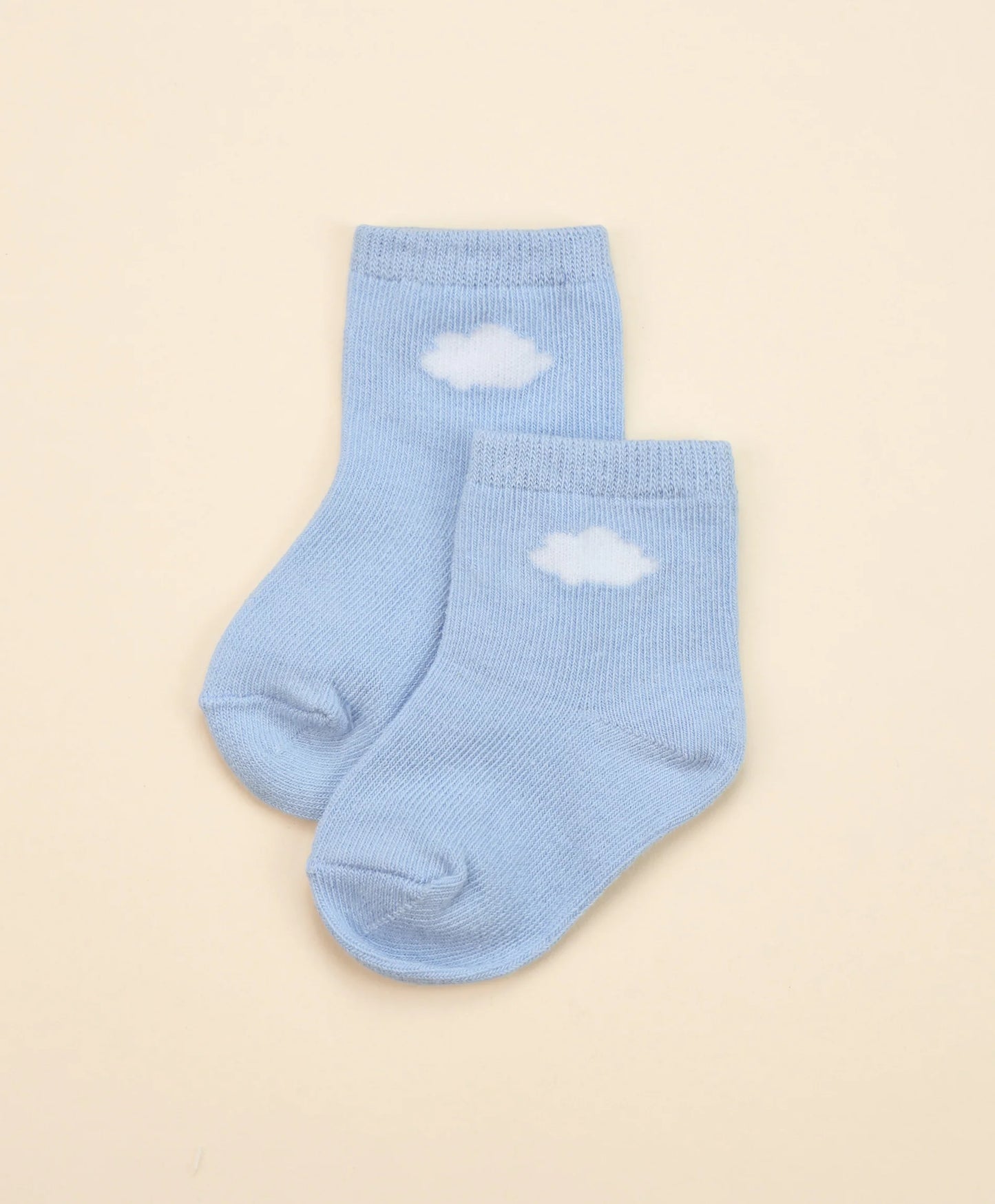 Organic Cotton Baby Socks - Blue Cloud
