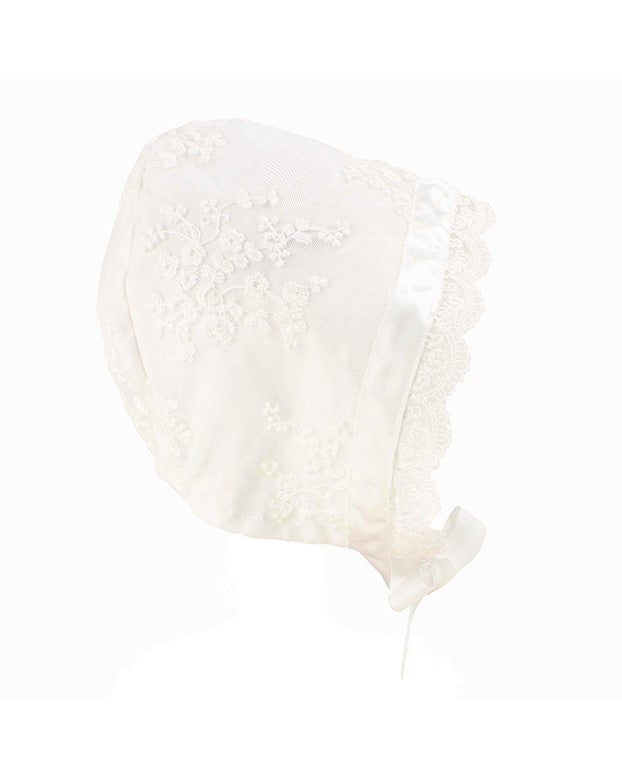 Lace Bonnet - Ivory