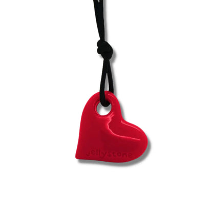 Heart Silicone Pendant Chew - Firm