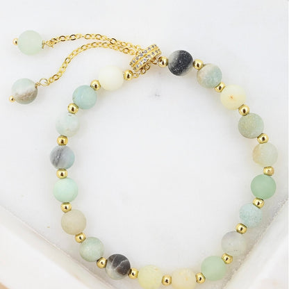 Stone Bracelet - Aqua Jade