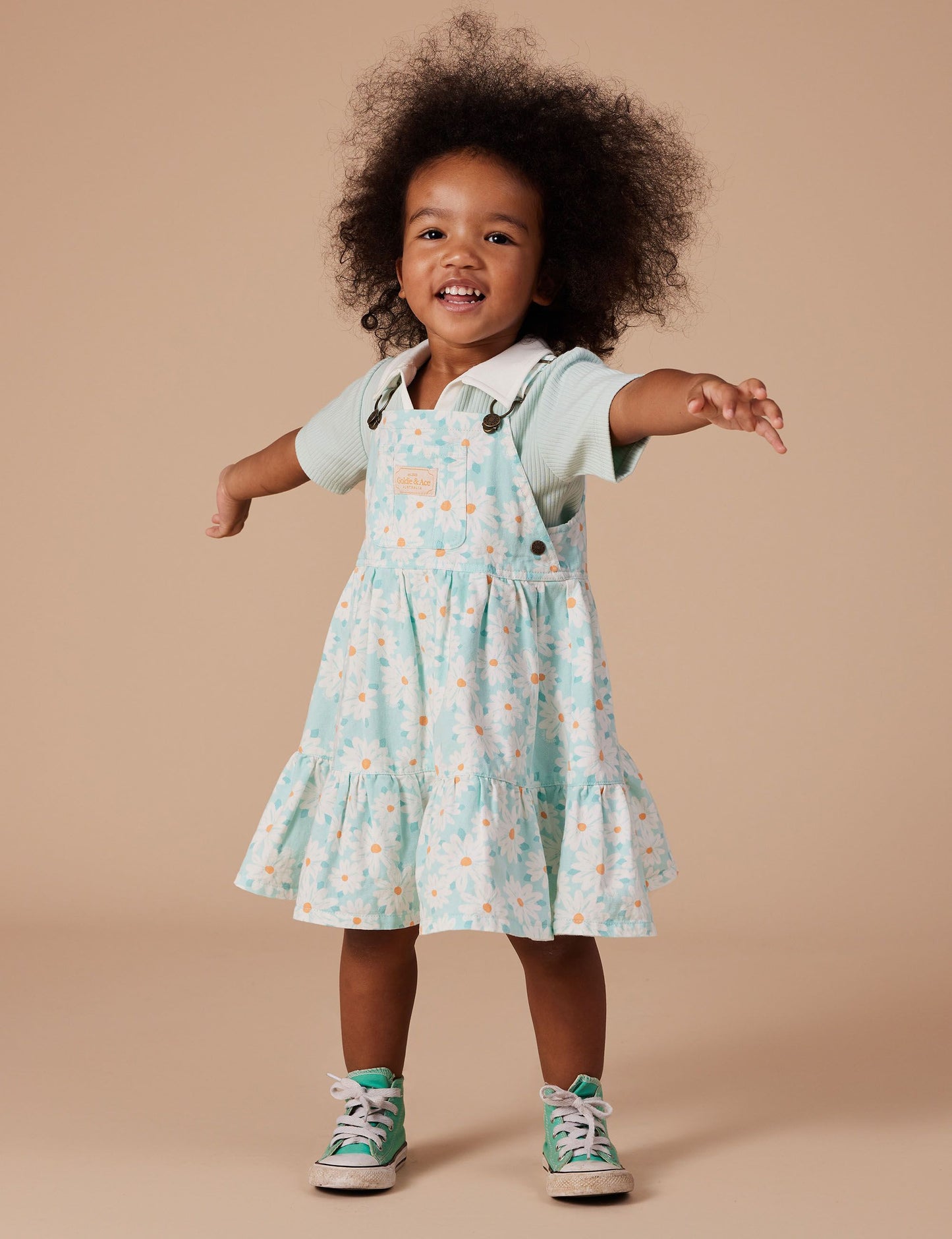 Tully Pinafore Dress - Daisy Delight