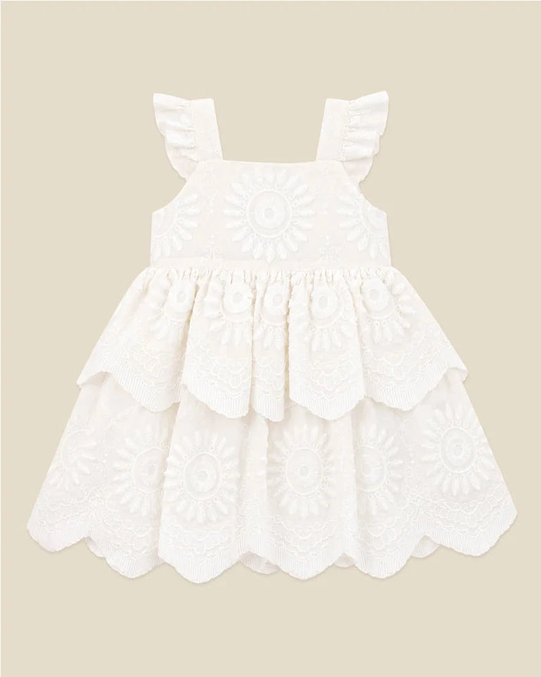 Tiered Broidery Dress 3Y-5Y