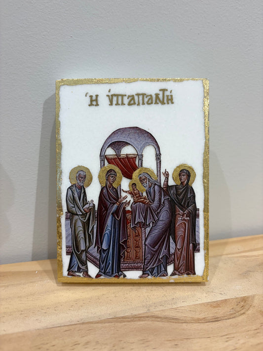 Presentation of Christ to the Temple v1 - White Marble