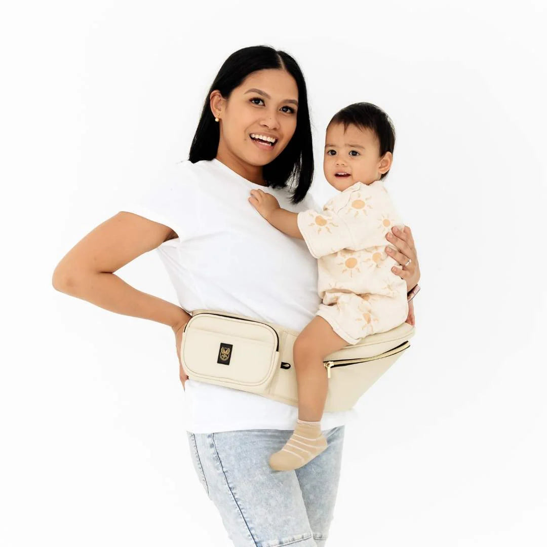 HipSurfer Baby Seat Vegan Leather - Sand