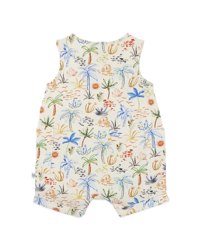 Havana Organic Button-up Romper 000-1Y
