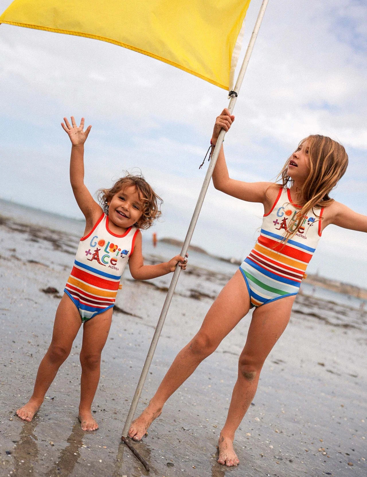 Land Down Under Stripe Scoop Back Bathers