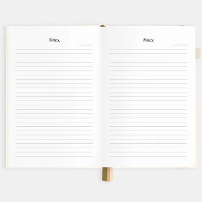 2026 A5 Vertical Planner - Creme