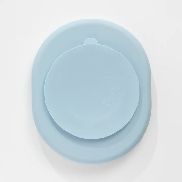 Silicone Feeding Set - Dusty Blue